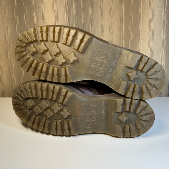 Doc Dr. Martens 8287 Men's 6 Brown Leather Padded Collar England UK Vintage Y2K - Picture 11 of 16